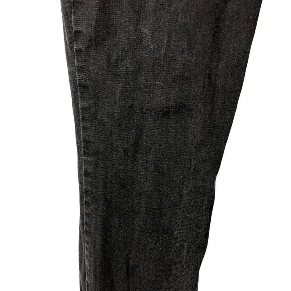J Crew Womens Bootcut Boot Cut Black Wash Mid Rise Stretch Jeans sz 31 x 32